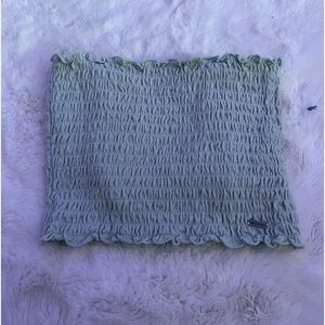 teal & stretchy top, fits very well, with straps & with out